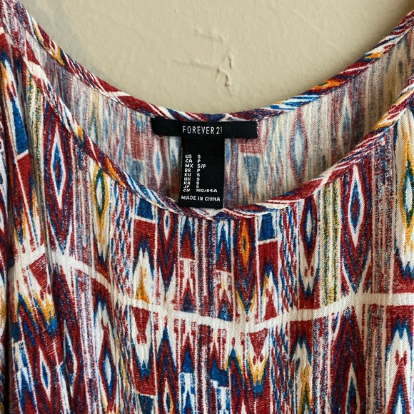 Forever 21 Boho Tank Multicolored Small - Picture 3 of 3